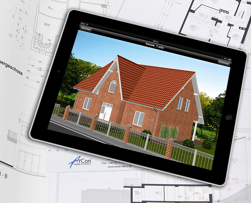 Eleco Software: Die neue iPad-App für ArCon-3-D-Modelle ermöglicht es, Projekte zeitgemäß mobil zu präsentierern.