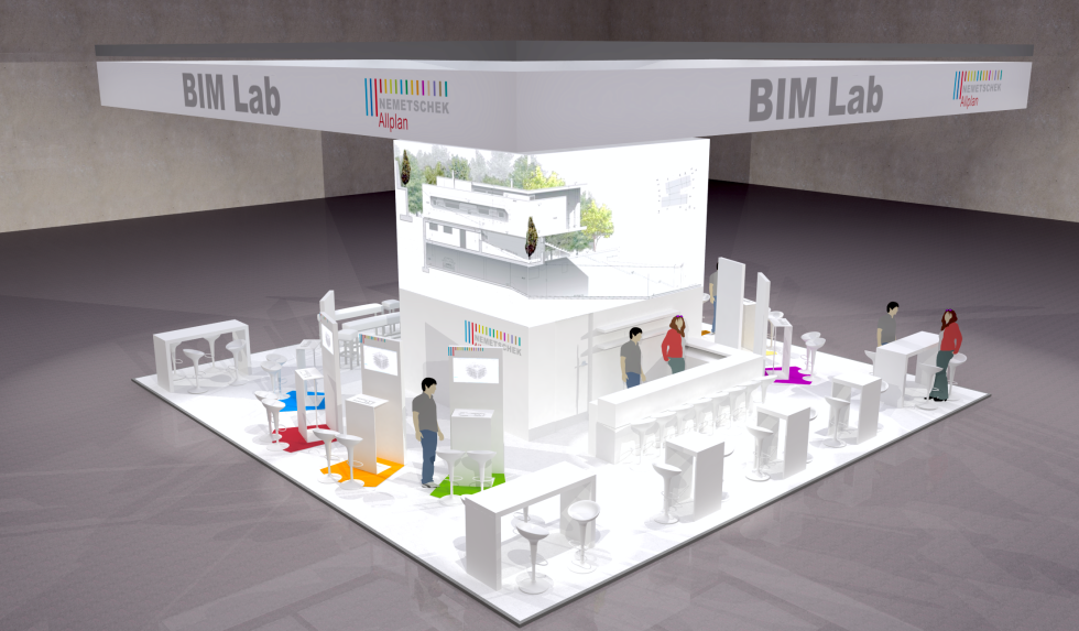 Nemetschek Allplan mit BIM-Lab auf der BAU 2015. Foto: Nemetschek