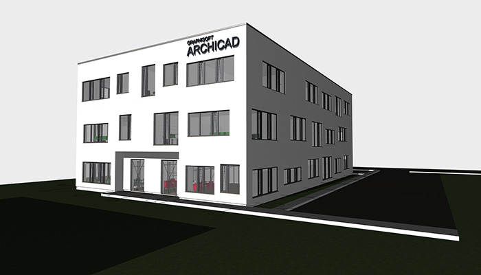 ARCHICAD-Demogebäude für das AVA-Projekt