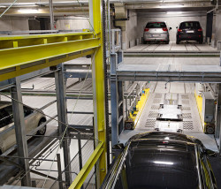 Genau vermessen und sicher eingeparkt: Ihr Auto wird von einem Scanner vermesse und vom System automatisch und sicher eingeparkt. Bildquelle: Kristian Ridder-Nielsen