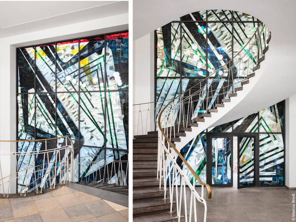 Glaskunstwerk der Berliner Architekten Behles & Jochimsen von Jansen