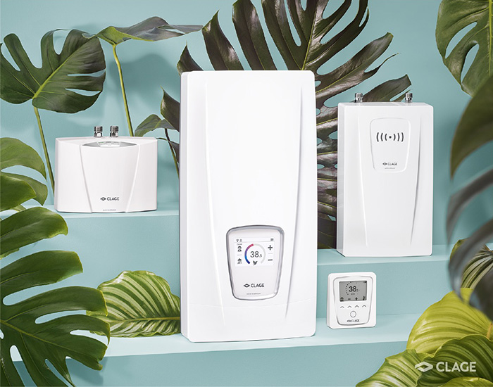 E-Durchlauferhitzer für Waschbecken, Bad und Küche. © CLAGE