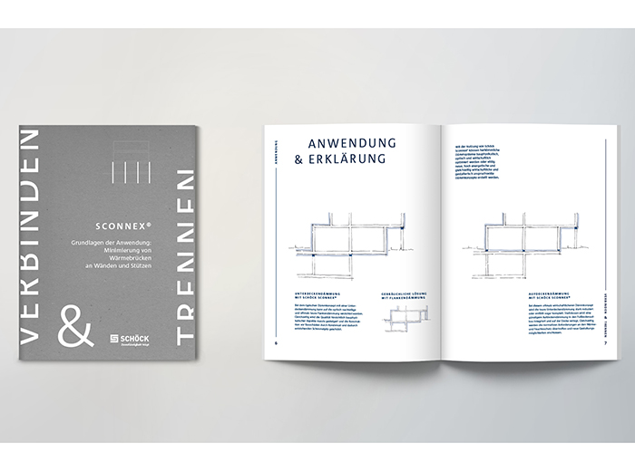 Die Broschüre „SCONNEX® – Grundlagen der Anwendung“ enthält alle Informationen zur neuen Produktfamilie und richtet sich gezielt an Architekten und Planer. Foto: Schöck Bauteile GmbH