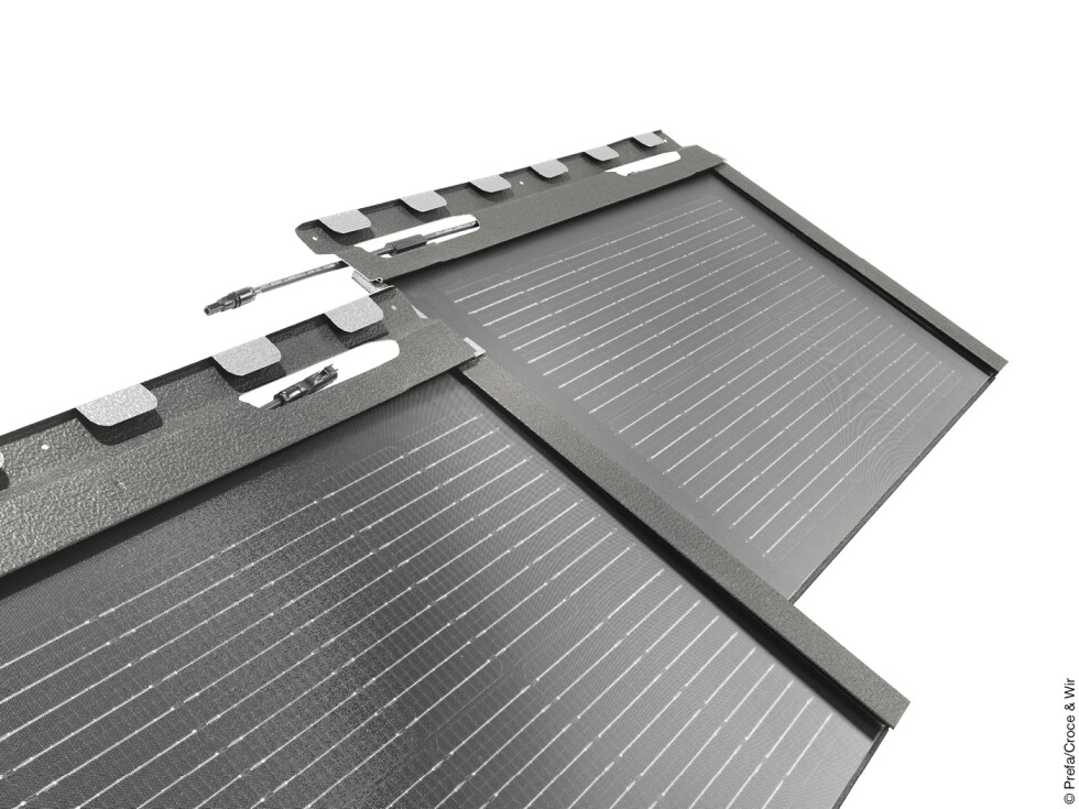 Solar-Aluminium-Dachplatte von Prefa